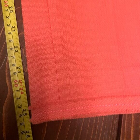 Kate Spade June Surprise Coral Pants Trousers Sz 4 Cropped Mid Rise Pockets - Picture 9 of 12